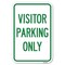 Signmission Parking Reserved Sign Visitor Parking Only Heavy-Gauge Aluminum Sign, 12" x 18", A-1218-23376 A-1218-23376 - alternate 1
